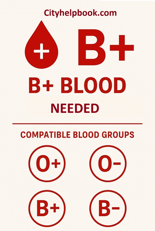 B+ blood reqreuid.