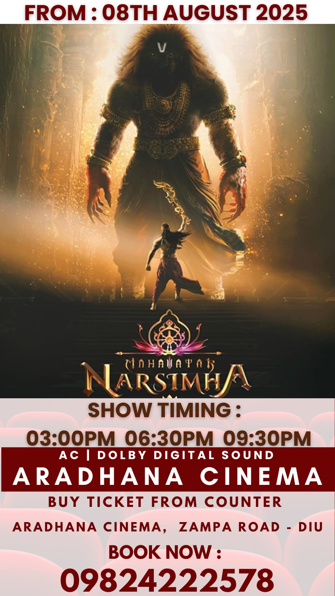 Mahavtar Narsimha at Aradhna Cinema Diu.
