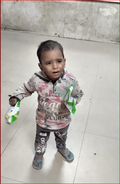 No name kid has been found at Jahangir Puri Market