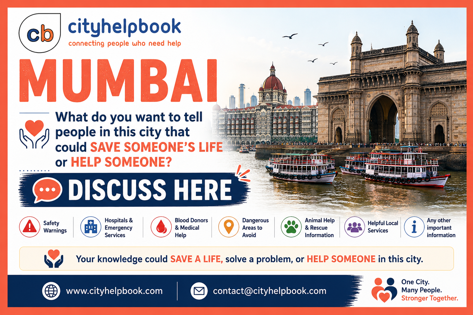 Share information to inform others regarding something helpful in Mumbai.